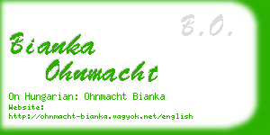bianka ohnmacht business card